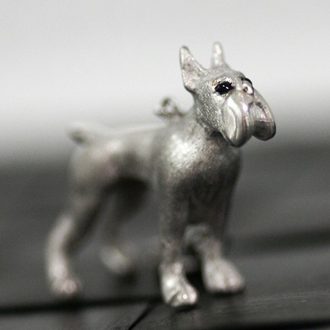 Boxer charm pendant with a gentle look [Domestic free shipping] A versatile charm for boxer dogs that has a strong body and a gentle expression. - 项链 - 其他金属 