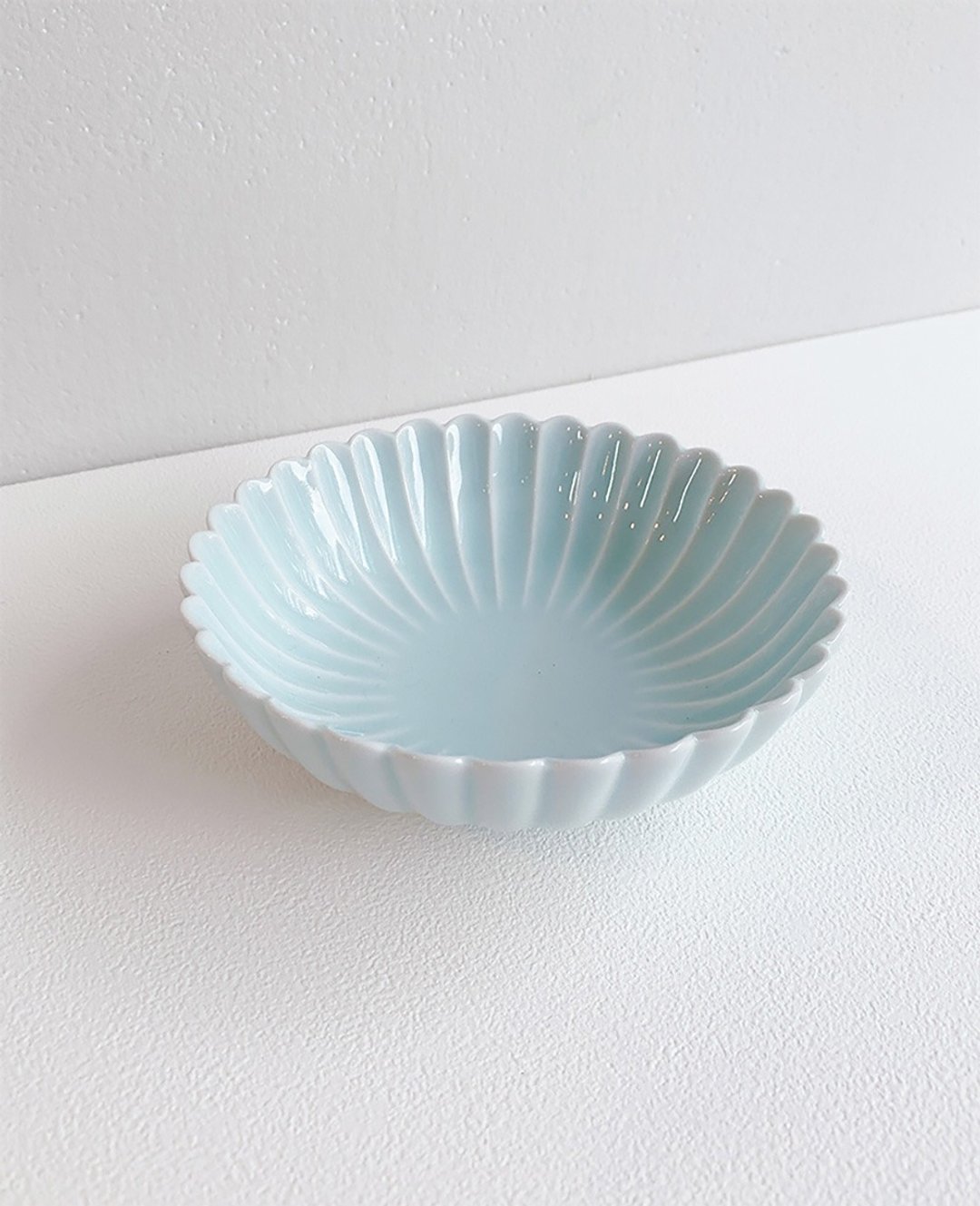 青白瓷菊形钵 (16cm) /洸琳窑 - 盘子/餐盘/盘架 - 瓷 