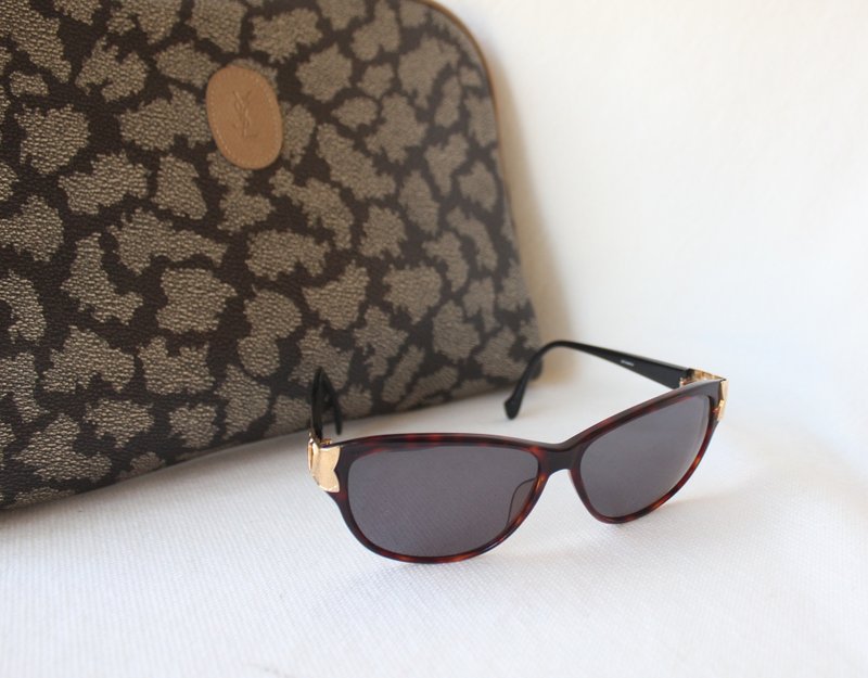 FOAK古着 /库存新品/YSL玳瑁色古董墨镜 - 墨镜 - 其他材质 