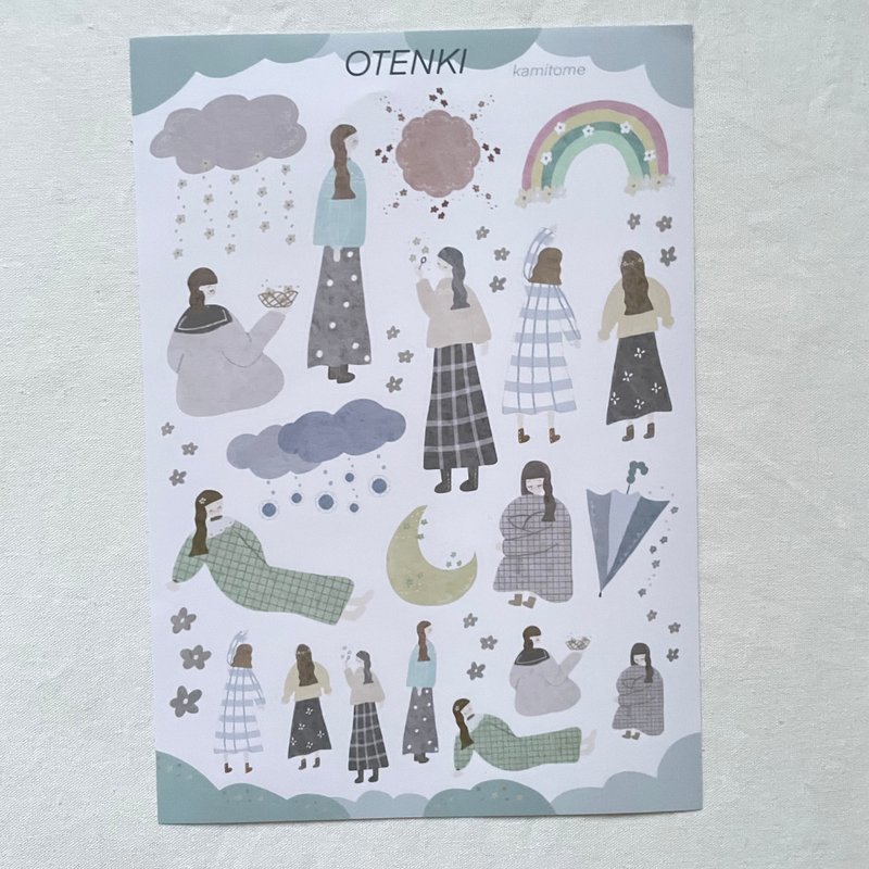 otenki A5 分装贴纸 - 贴纸 - 纸 白色