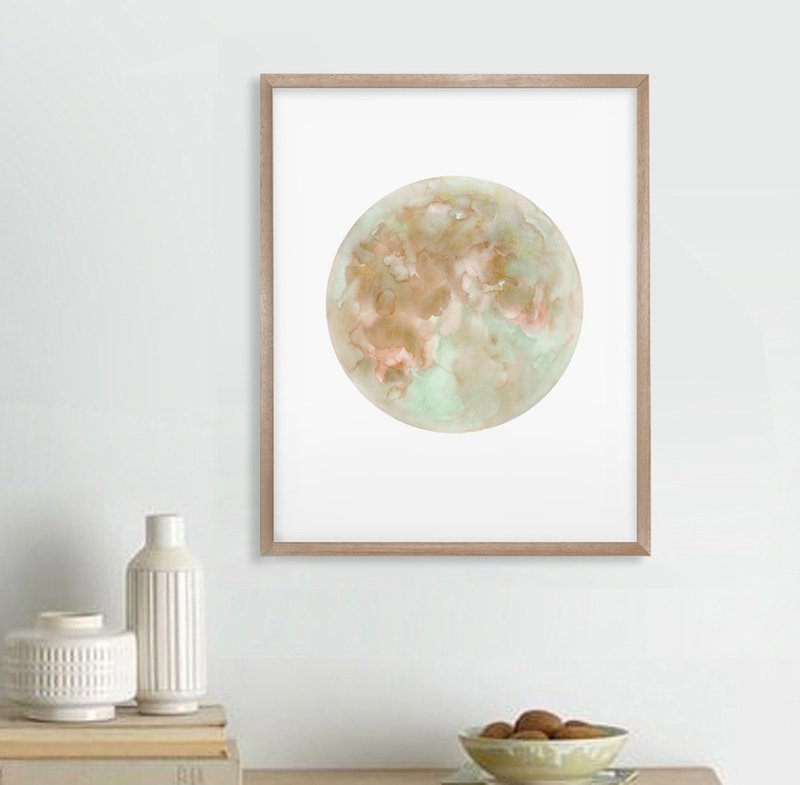 月亮-北欧-画-卧室装饰画-民宿-家居/布置-海报-沙发背景墙 - 海报/装饰画/版画 - 纸 