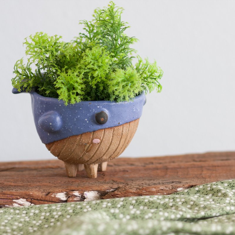 鲸鱼花盆 - 植栽/盆栽 - 陶 