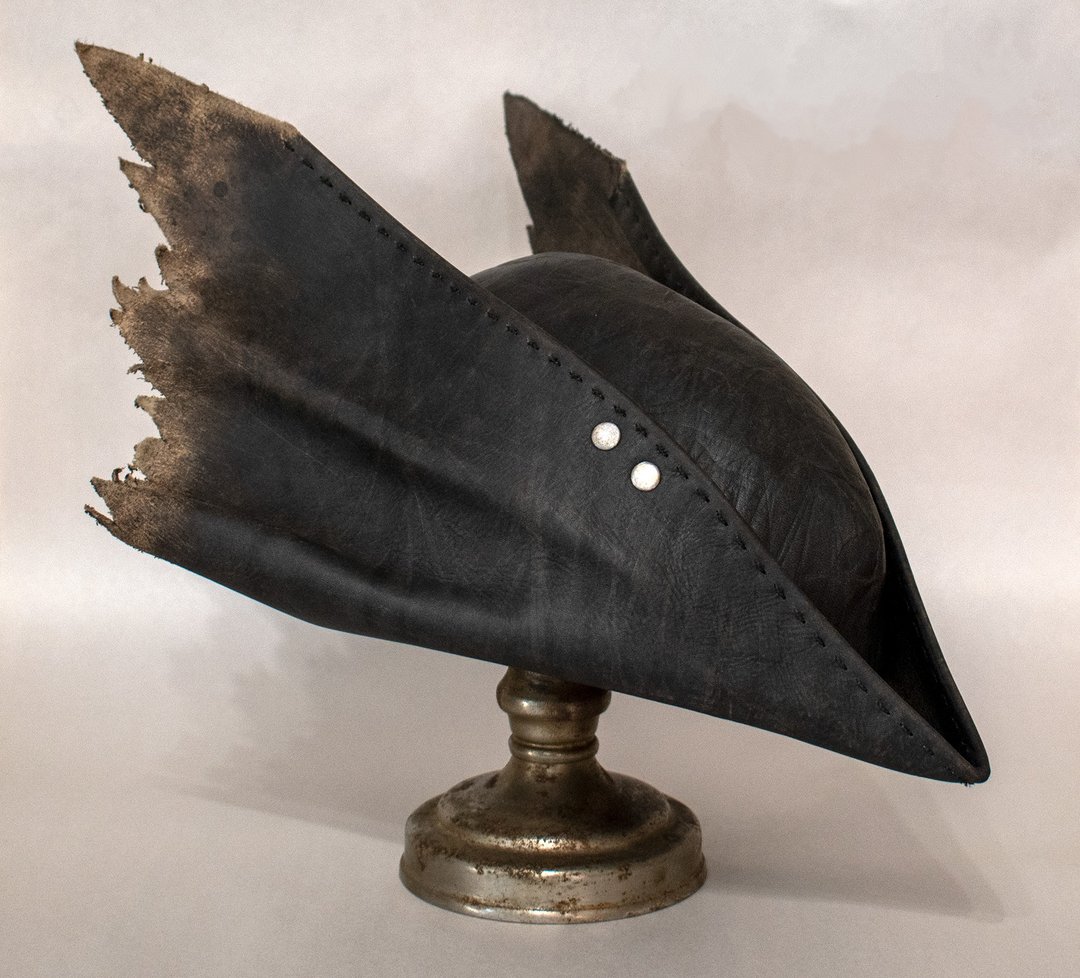 Hunter Leather Hat v.2 Inspired Bloodborne / tricorne - 帽子 - 真皮 咖啡色