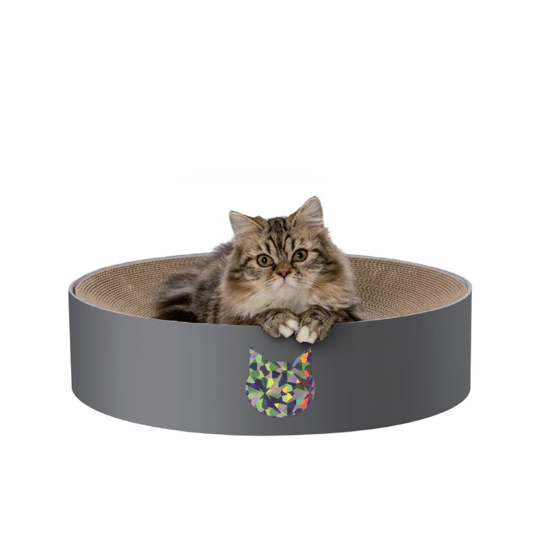 猫壹 抓抓盆XL 钻石灰限定 - 抓板/跳台 - 纸 