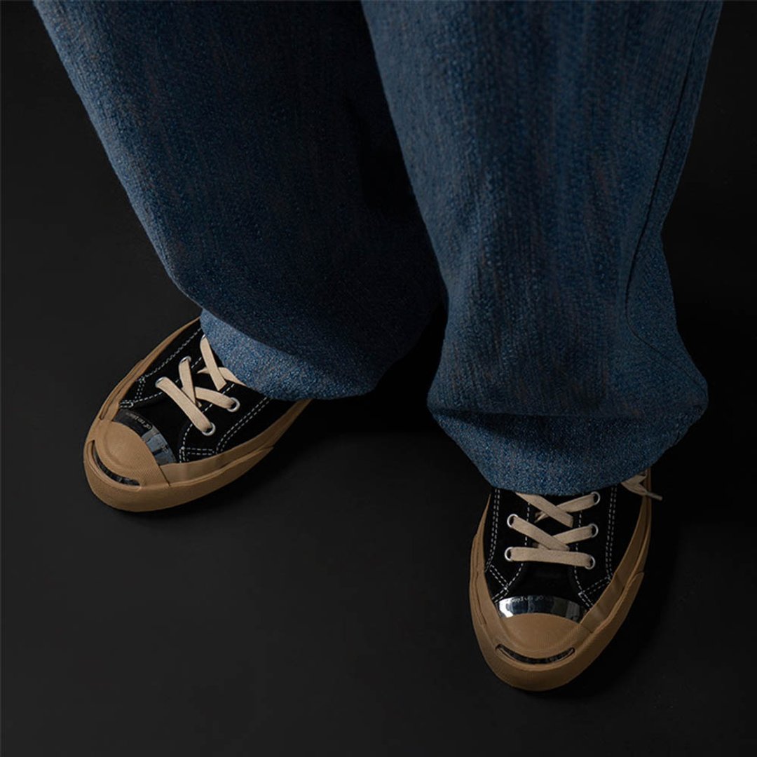Specular Jack Purcell 镜面金属 改良开口笑帆布鞋 - 男款休闲鞋 - 其他材质 黑色