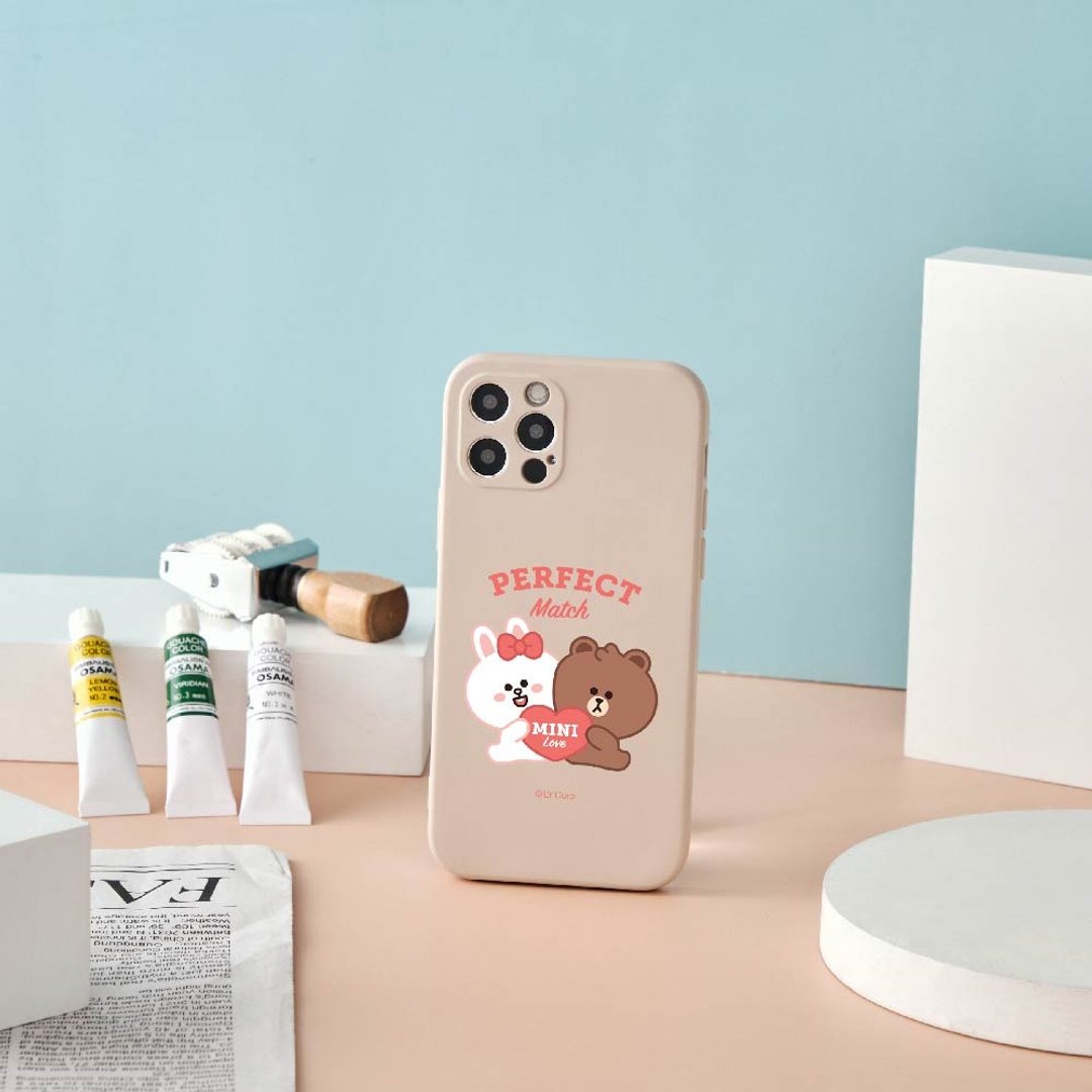 LINE FRIENDS MINI-完美绝配全包iPhone手机壳 - 手机壳/手机套 - 硅胶 多色