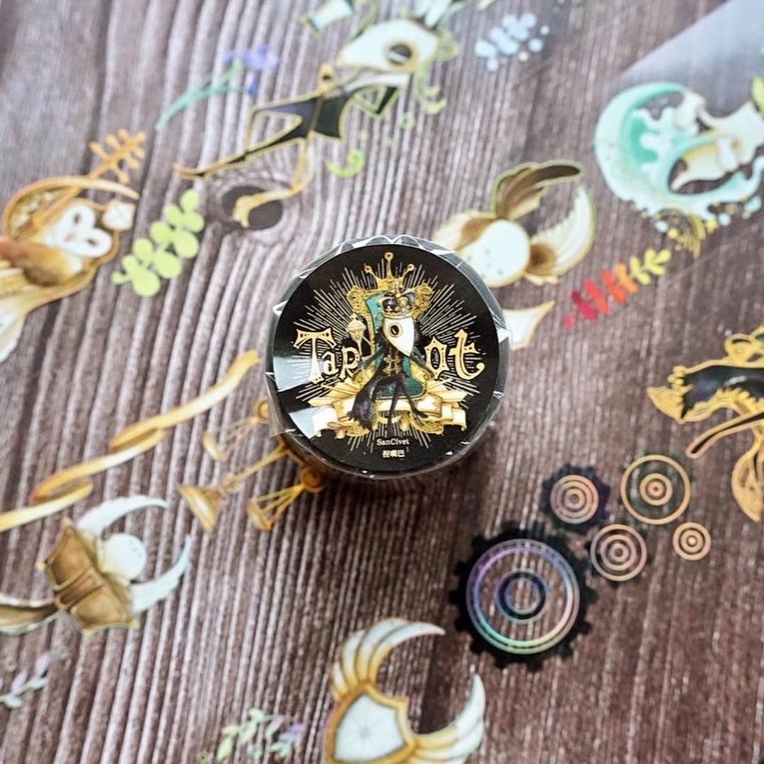 喵德拉塔罗物语-雷射金PET胶带 - 纸胶带 - 塑料 