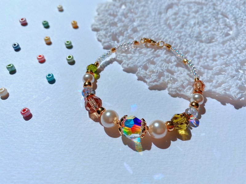 迷之作-森林泡泡手串水晶手链 - 手链/手环 - 水晶 绿色