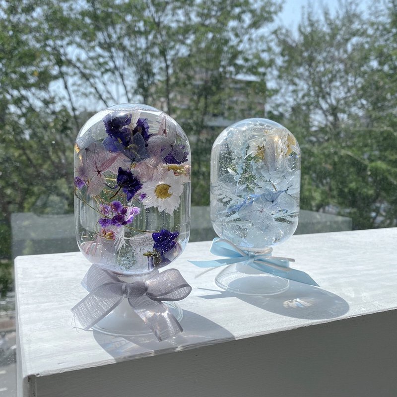 Flora Flower水晶球浮游花-蓝紫色系 - 干燥花/捧花 - 植物．花 