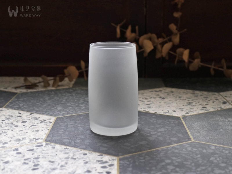 早期喷砂水杯－雾胧 (旧物/老件/玻璃/素色/平口/温润) - 玻璃杯 - 玻璃 透明