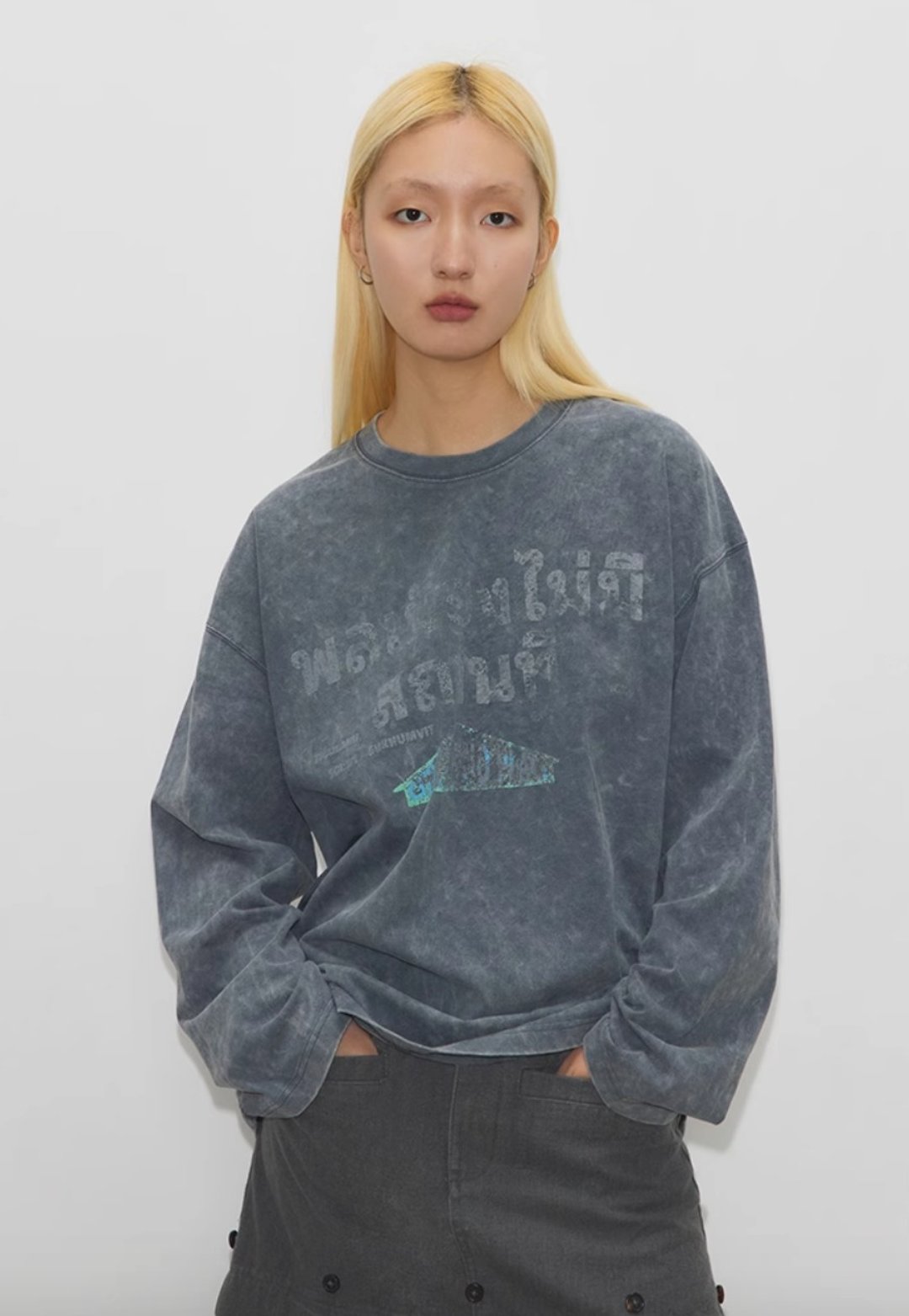 Outland Citizen T-shirt 外域市民长T恤 - 女装 T 恤 - 棉 灰色