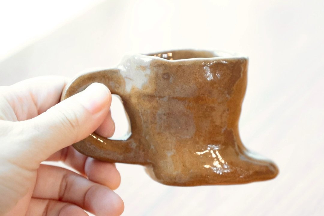 【圣诞节礼物】复古圣诞靴子咖啡杯 Espresso - 其他杯子 - 瓷 咖啡色