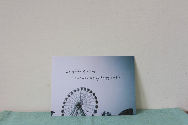 we gotta grow up /明信片 - 卡片/明信片 - 纸 多色