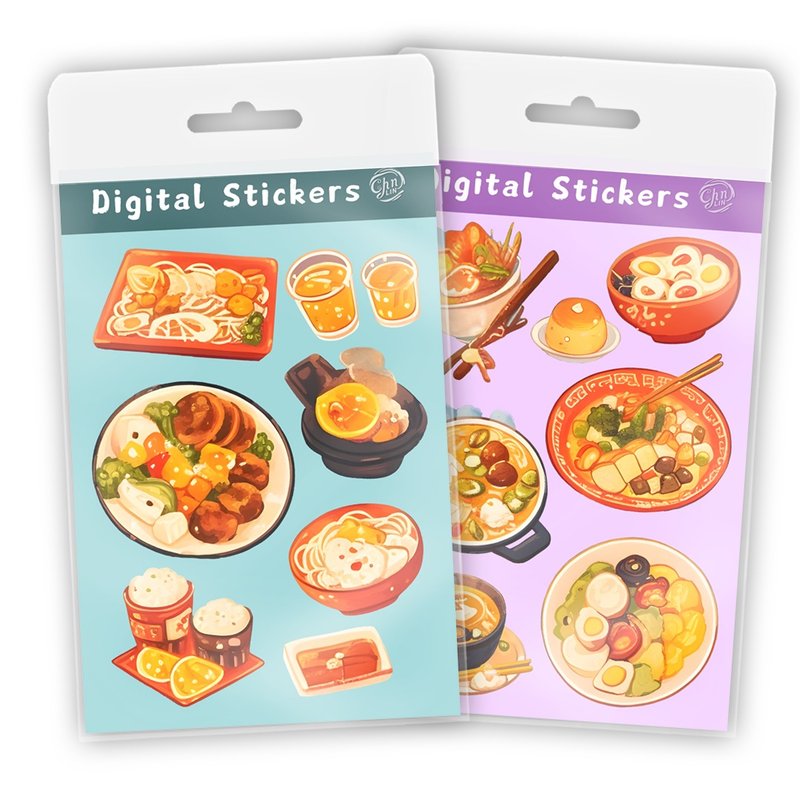 疗愈食物恋-日常三餐Part4 手绘风食物插画电子素材 - 电子手帐及素材 - 其他材质 