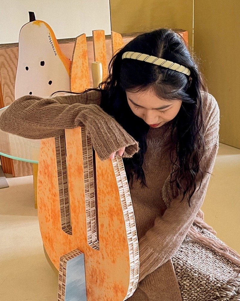 SoftServe柔软供应 螺旋意面发箍 丝绒红蓝棋盘格米白黑点 - 发带/发箍 - 其他人造纤维 多色