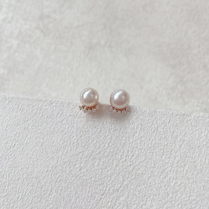 轻奢镶钻耳环 - 耳环/耳夹 - 贵金属 