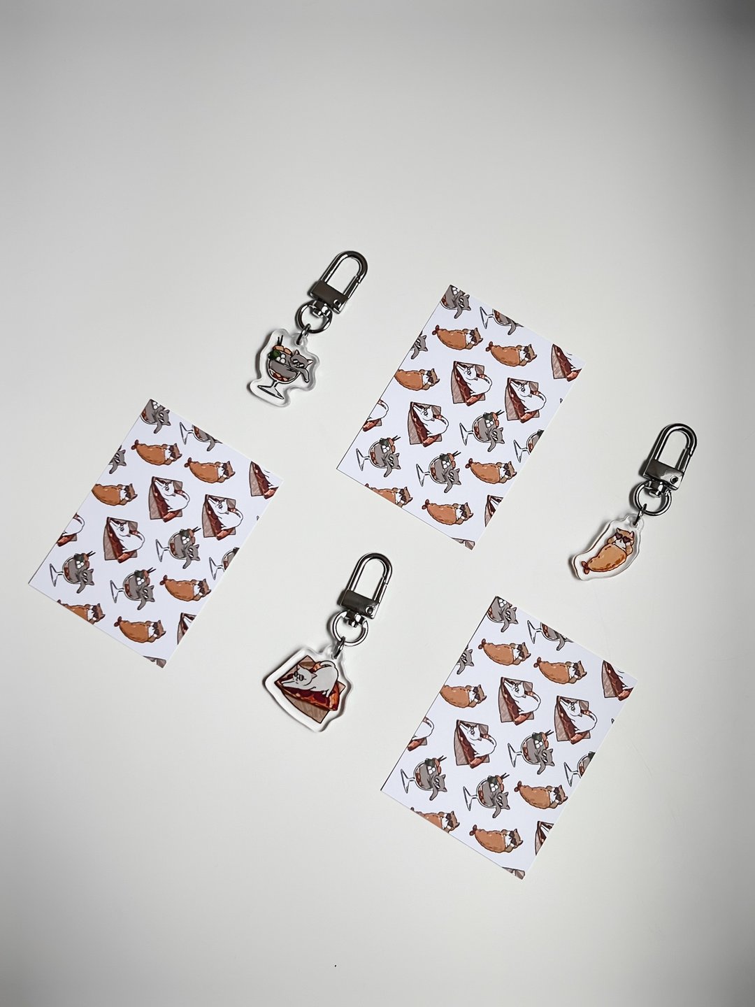 【Fluffy Meow - 喵星人系列】钥匙圈 吊饰 Key Chain - 钥匙链/钥匙包 - 压克力 多色