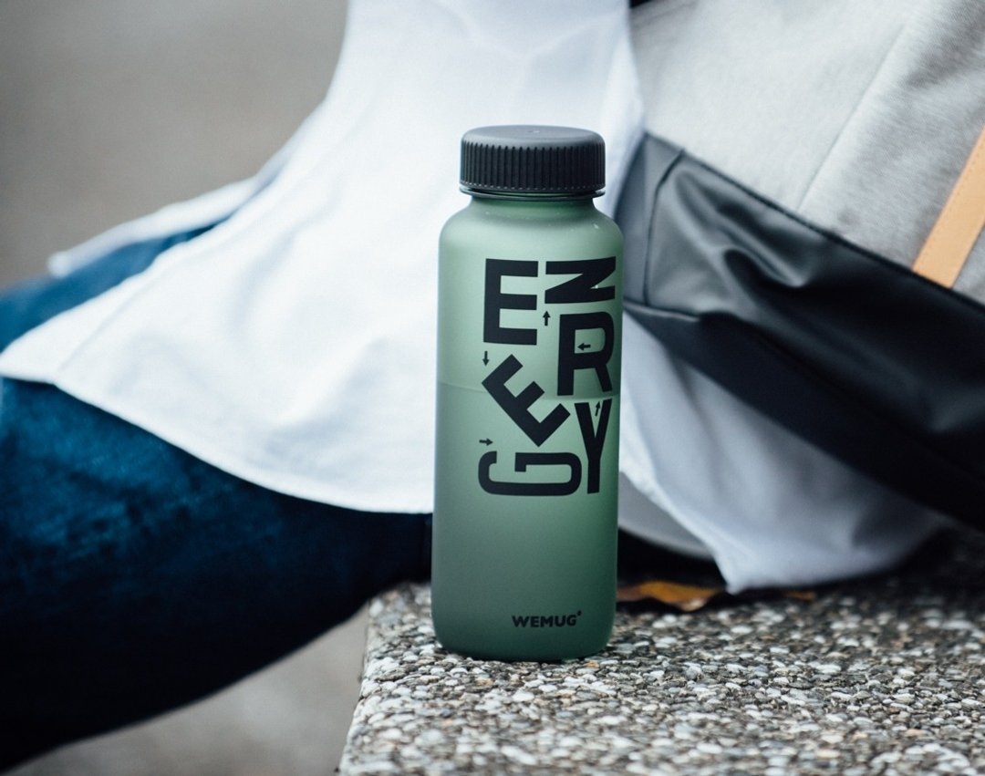 健身运动 日本畅销 雾光质感 香港品牌 随身水瓶 Keep Energy- 绿 - 水瓶/水壶 - 塑料 绿色