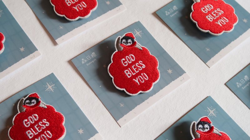 NEW 刺绣别针 淘企阿滚 - 徽章/别针 - 绣线 