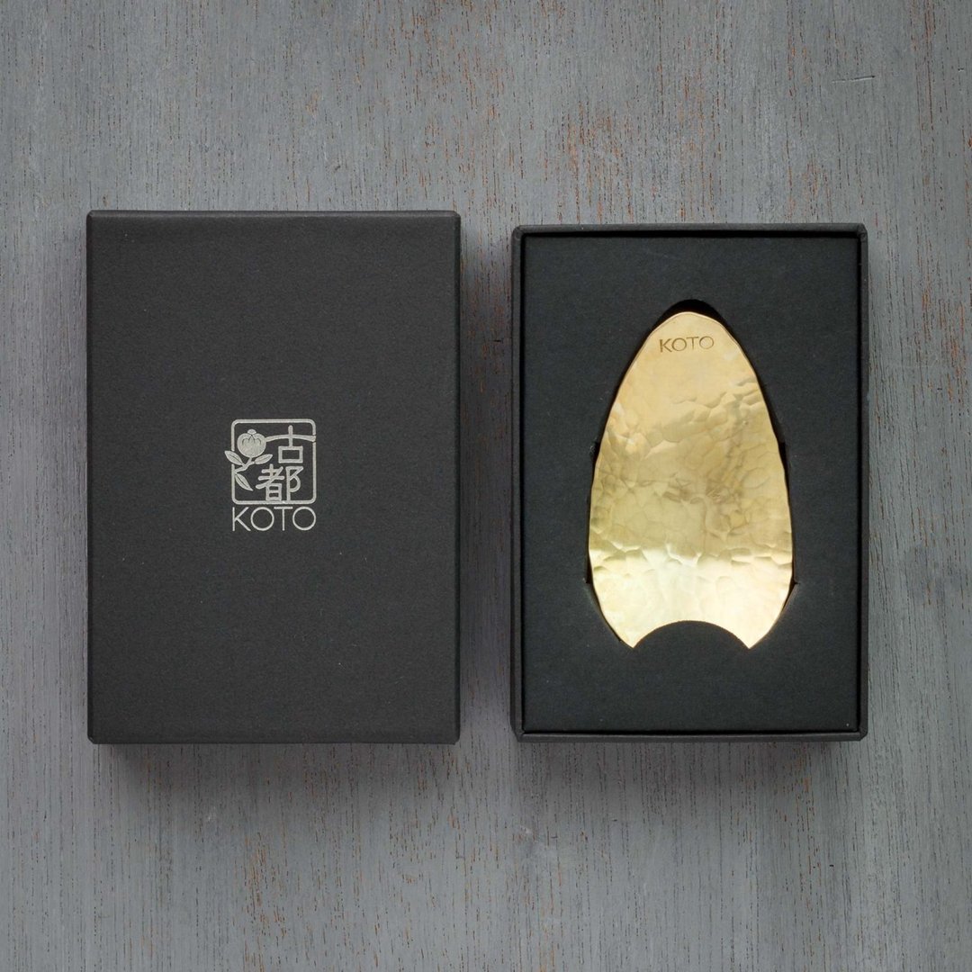 黄铜茶匙 - Tea Scoop - KOTO TEA - 餐刀/叉/匙组合 - 铜/黄铜 金色