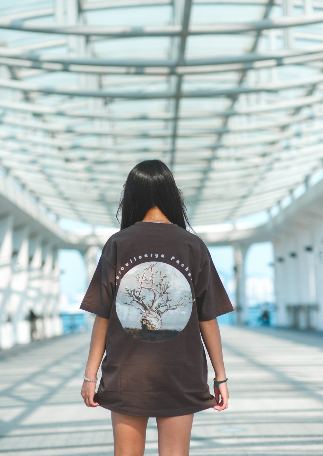 象足漆树T-shirt - 中性连帽卫衣/T 恤 - 棉 灰色