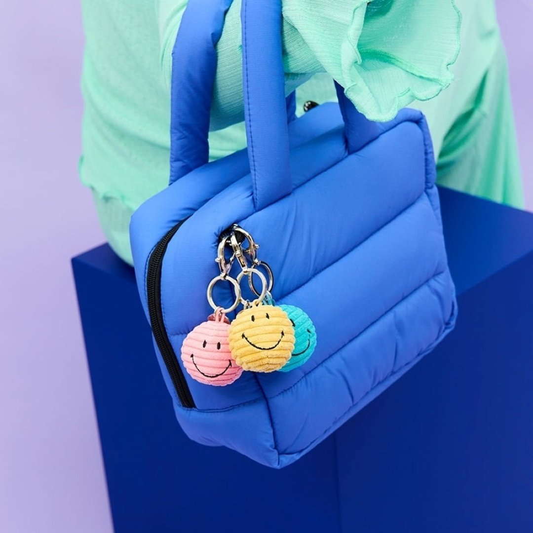 24H 出货 BON TON TOYS X Smiley Smiley 笑脸 ECO 灯芯绒钥匙圈 -4.5c - 钥匙链/钥匙包 - 聚酯纤维 多色