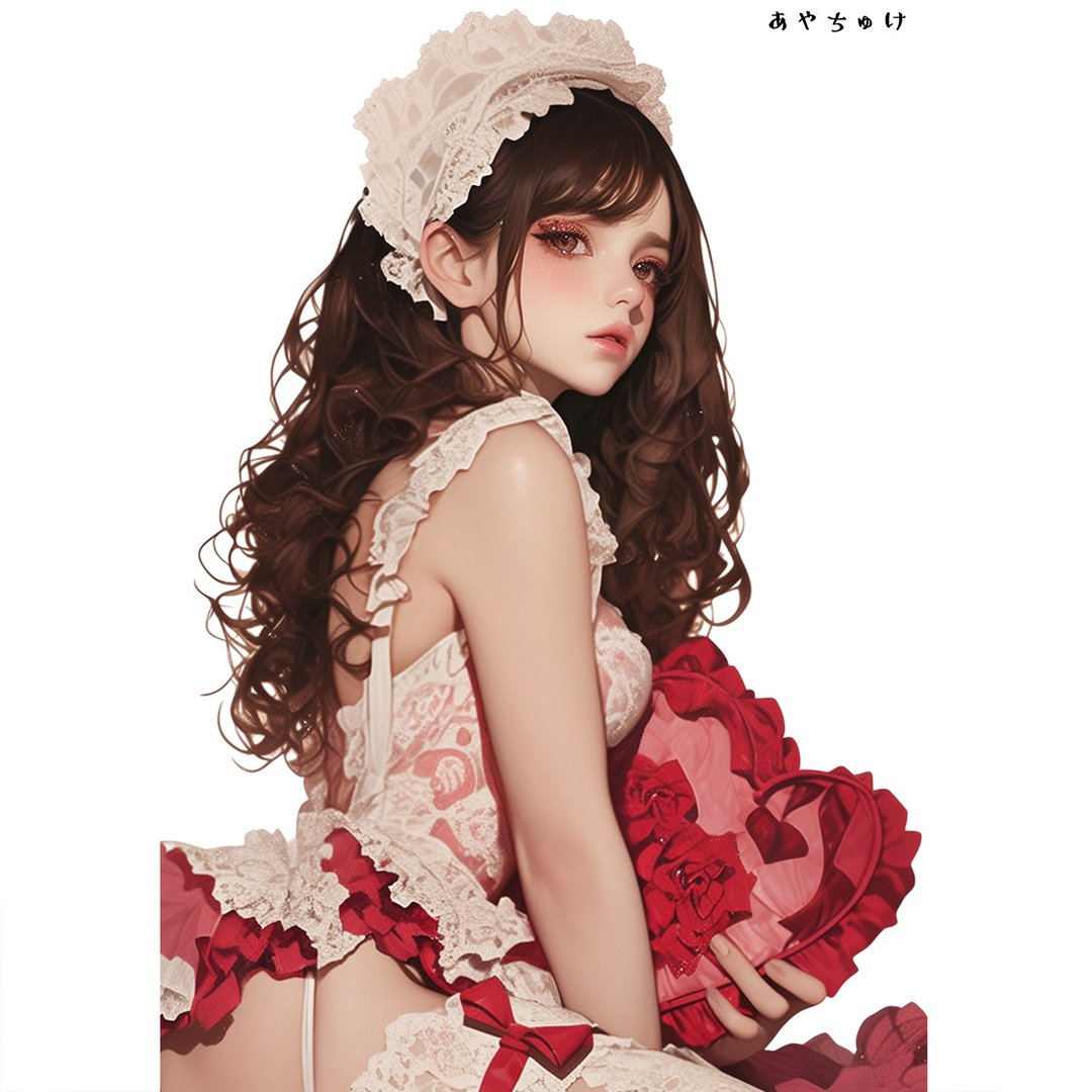 【12月新品6】07-111-0158 人物贴纸 性感情人节女孩 - 贴纸 - 纸 