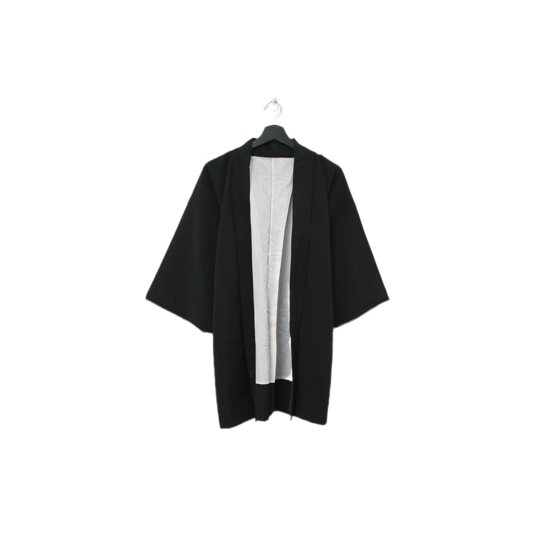 Back to Green-日本黑羽织 无限迷宫 紫色 kk-20//vintage kimono - 女装休闲/机能外套 - 丝．绢 