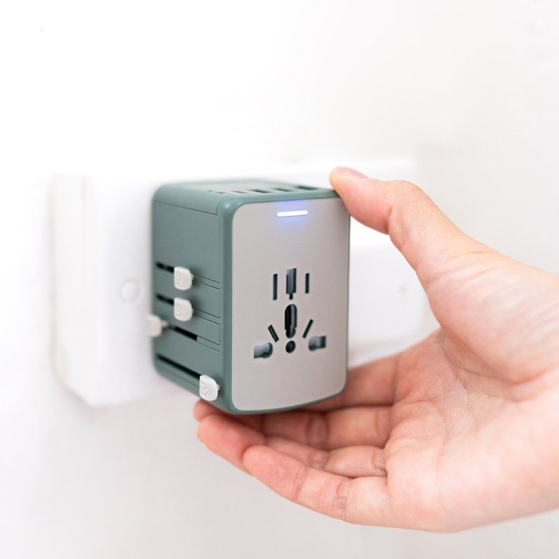 BON VOYAGE | 35W 3 x USB及 2 x USB-C万用旅游插座 - 绿色 - 其他数码商品 - 塑料 绿色