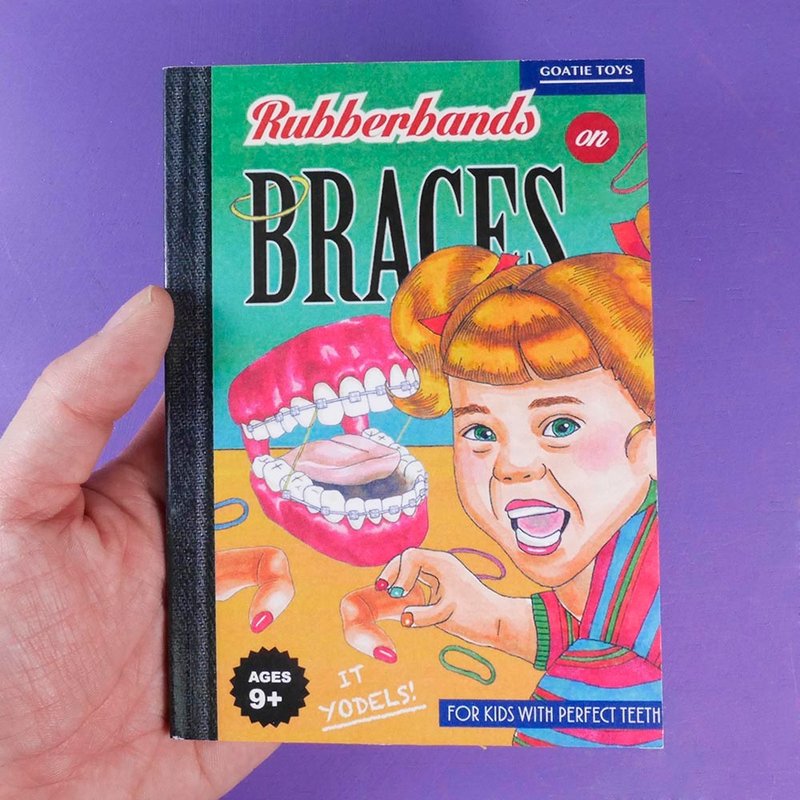 牙套女孩玩具笔记 - 笔记本/手帐 - 纸 绿色