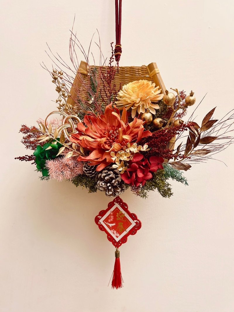 2026 全台独家 | 迎春纳福聚宝盆 | 新年装饰 - 干燥花/捧花 - 植物．花 