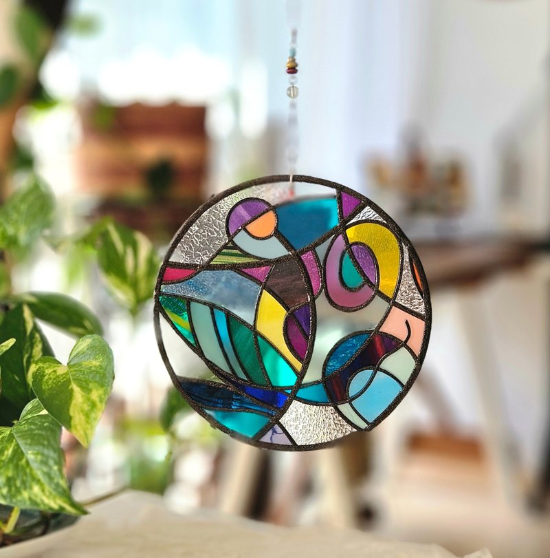 新款 One Earth Harmony – 色结 圆形摆饰 - 墙贴/壁贴 - 琉璃 多色