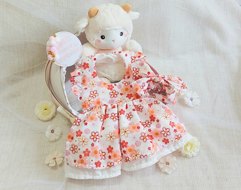 小羊咩摇篮满月礼/弥月礼盒/生日/新生儿/送礼/口水巾 - 围嘴/口水巾 - 棉．麻 红色