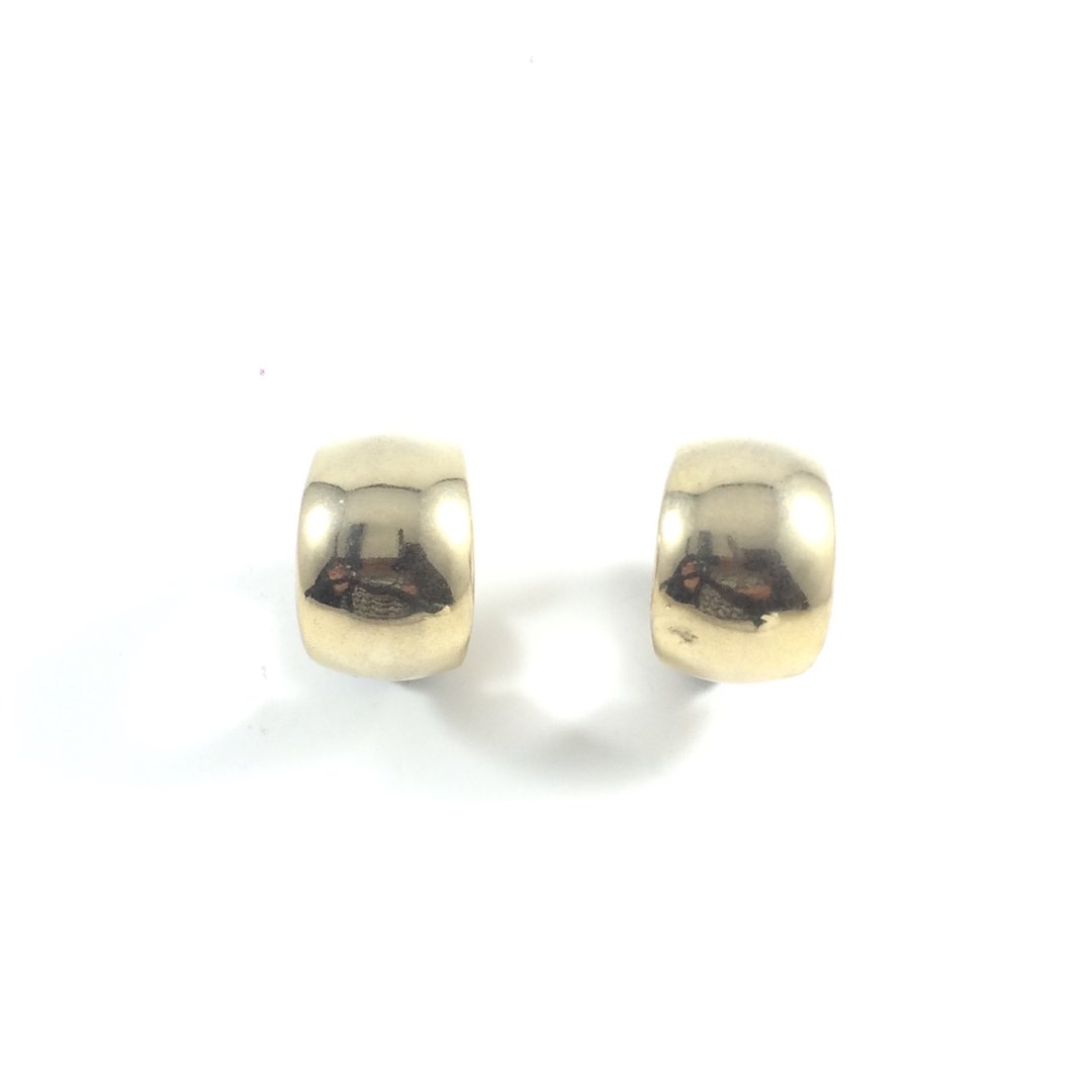 Vintage Gold Hoops 70' Clip On Earrings - 耳环/耳夹 - 贵金属 金色