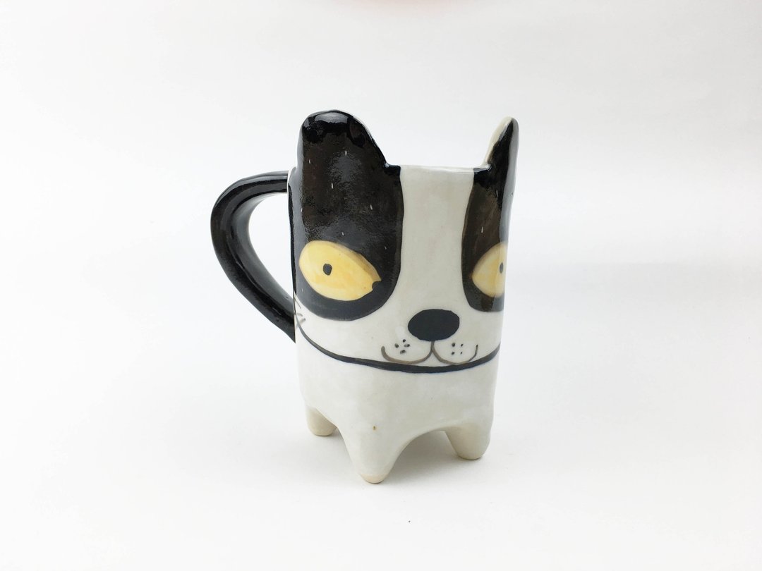 Nice Little Clay 手工耳朵杯_可爱猫112557 - 茶具/茶杯 - 陶 白色