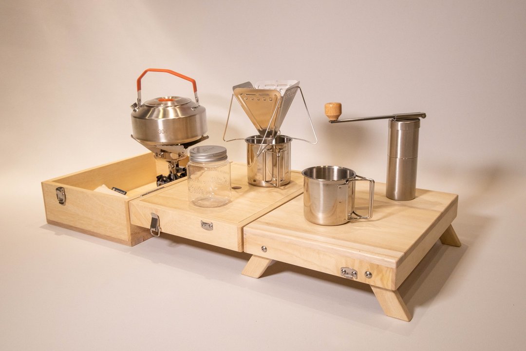 【新品】【非木不可】行动咖啡箱 - 三折式丨不含拍摄物件 - 其他 - 木头 咖啡色