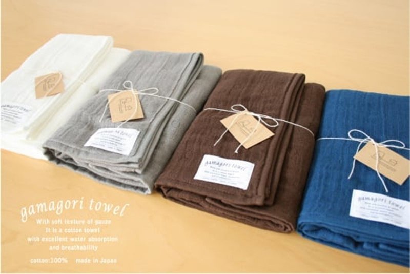 Gamagori系列六重纱毛巾 (洗脸巾) - 毛巾浴巾 - 棉．麻 多色
