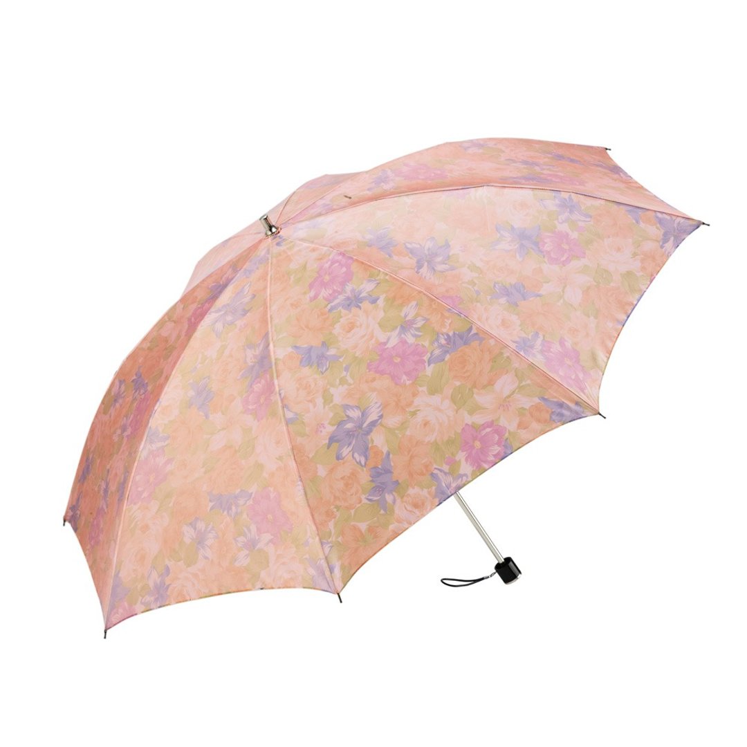 Prolla 暖花沙丁布二折式反向伞 丝绸质感 优雅花卉 UV防晒晴雨伞 - 雨伞/雨衣 - 防水材质 