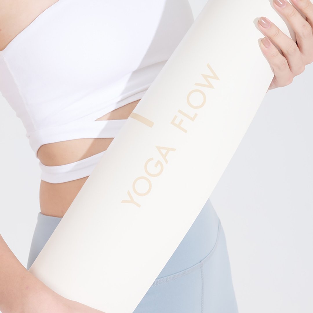 春夏穿搭【Yoga Flow】简单几何瑜珈垫 - 极光白  快速出货 - 运动/健身用品 - 其他材质 