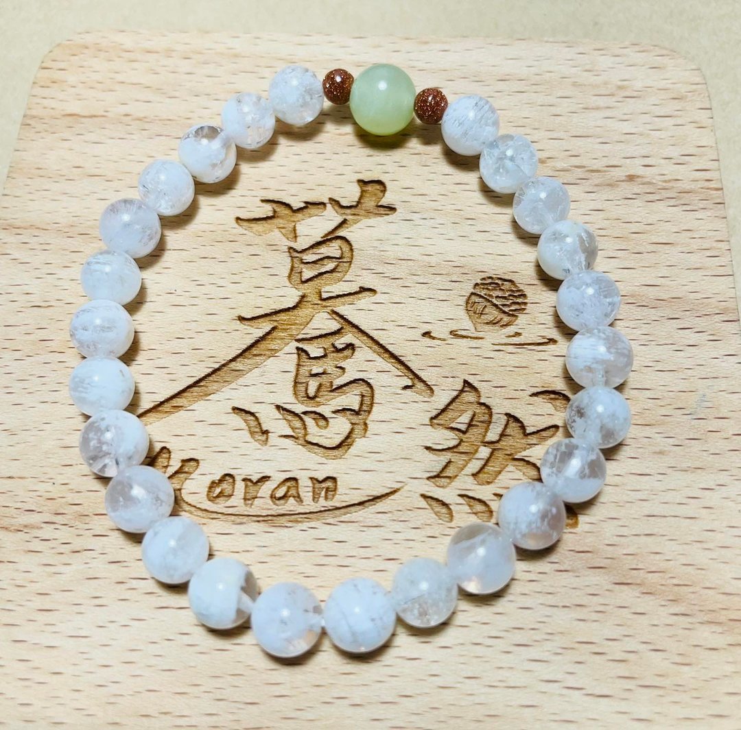 蓦然(手环系列)雪花幽灵--净化身心 - 手链/手环 - 水晶 白色