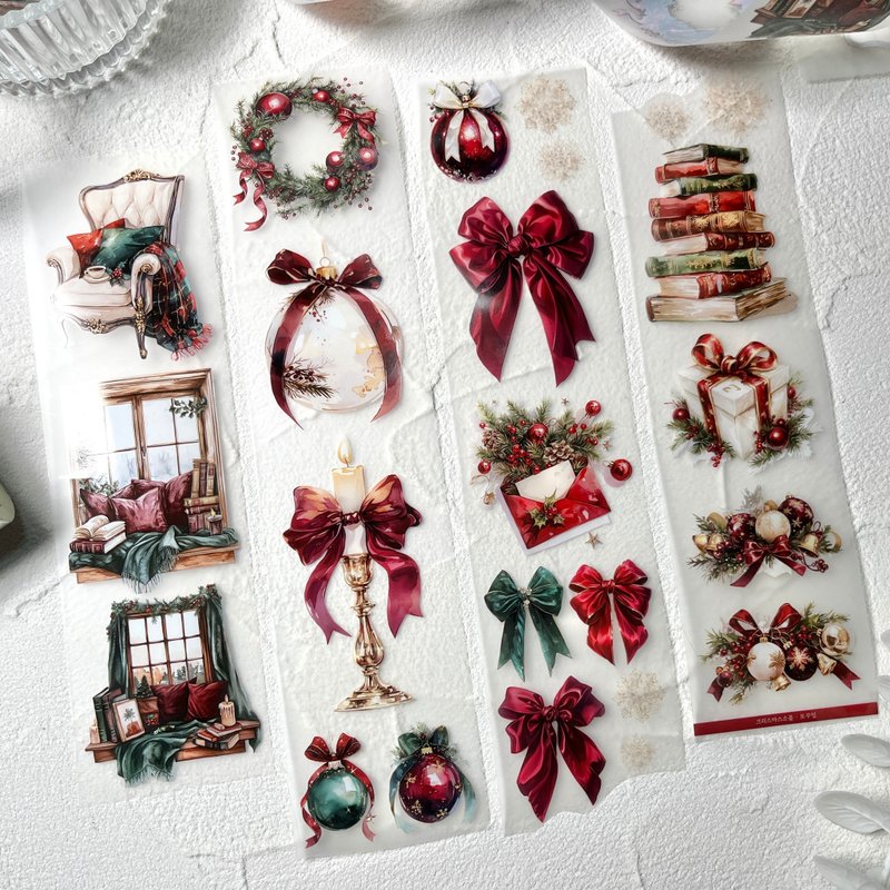 圣诞饰品 - 贴纸 - 其他材质 多色