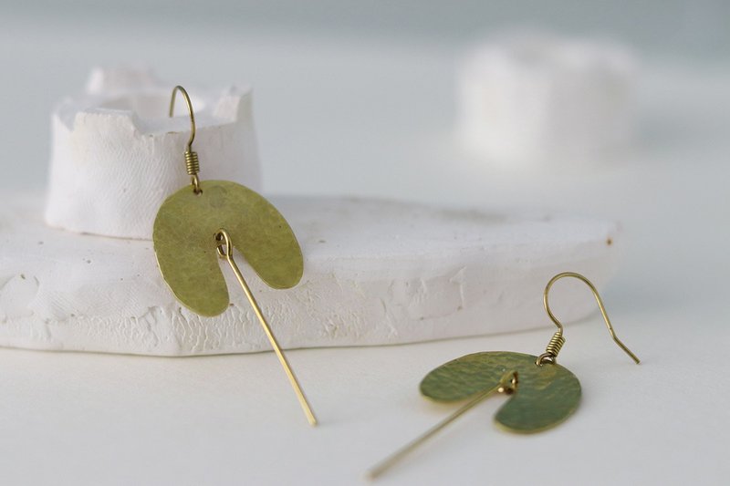 三山-TM 依抹 耳环 - 耳环/耳夹 - 贵金属 金色