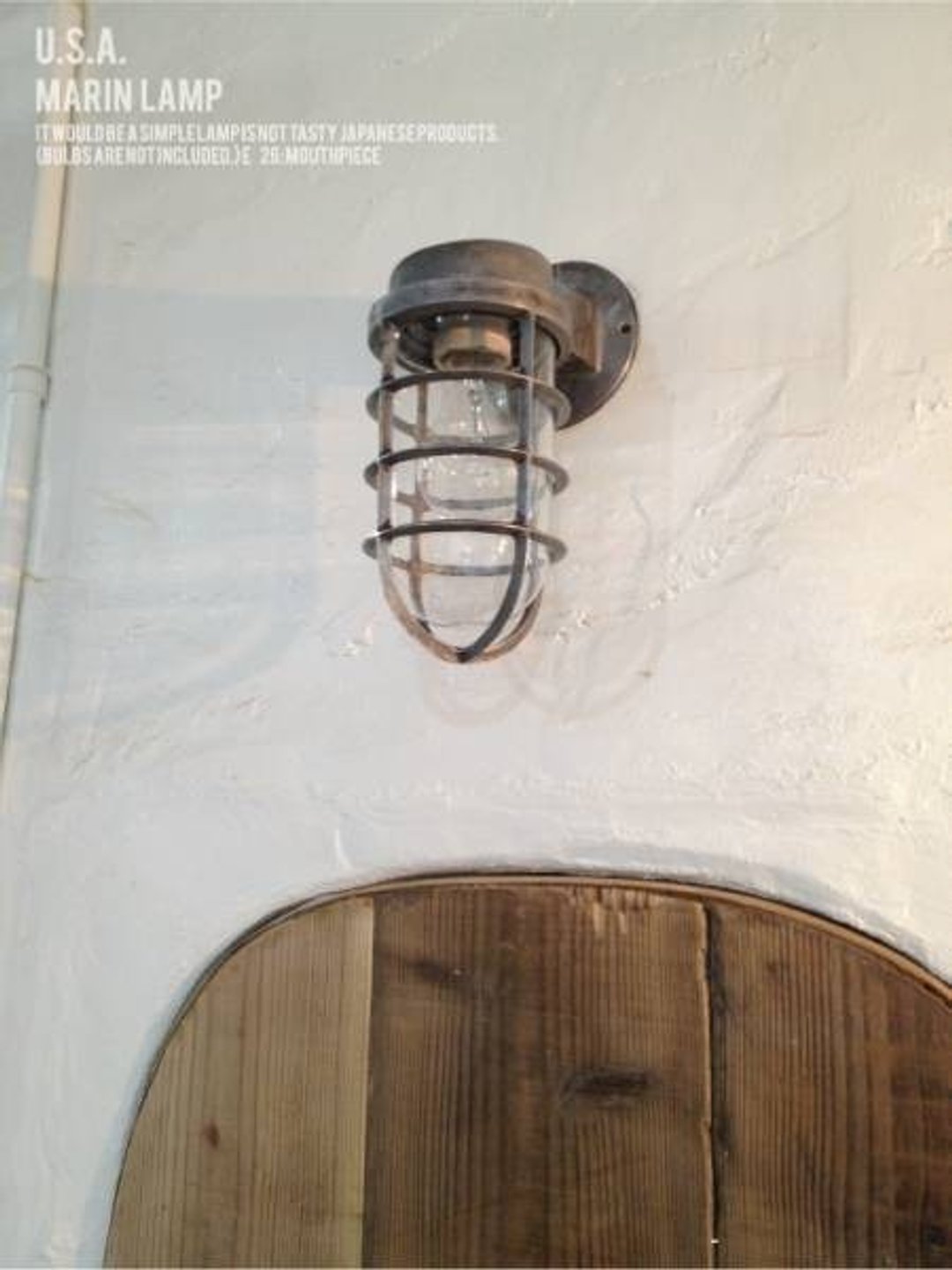 Limited Quantity Ship Light Marine Lamp Industrial Overseas Industrial Shabby - 摆饰 - 木头 