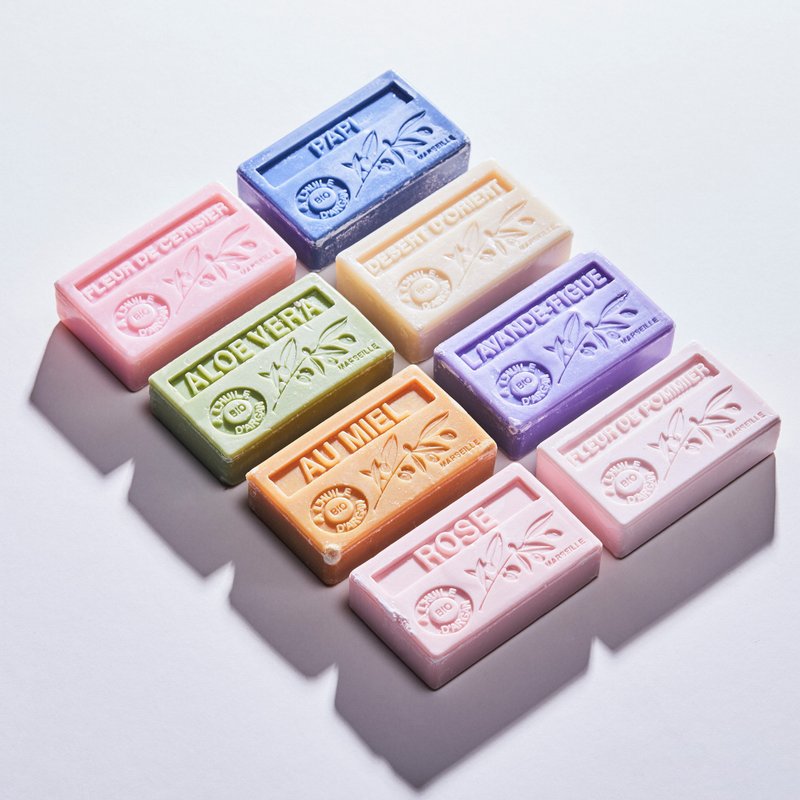 法国马赛皂之家摩洛哥坚果油香氛皂100g - 肥皂/手工皂 - 其他材质 多色