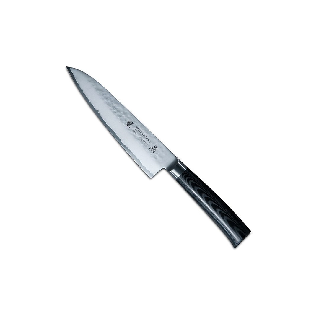 日本TAMAHAGANE-粲燕SAN-TSUBAME 三层锤印Mo-V钢木柄厨师刀180mm - 菜刀/刀架 - 其他金属 
