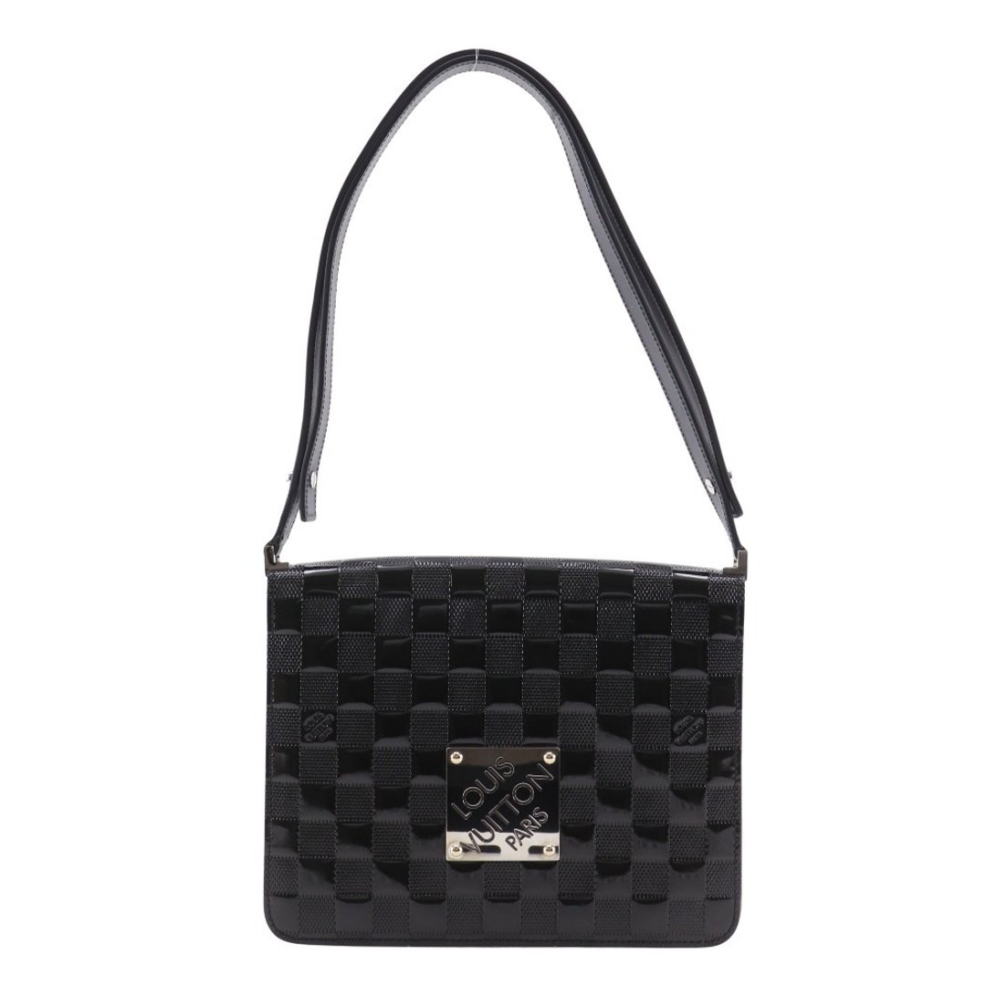 【日本直送】LOUIS VUITTON 路易威登 Cabaret 肩背包 Damier M92124 Vernis 漆皮 Noir 黑 女性【二手】 - 侧背包/斜挎包 - 塑料 黑色