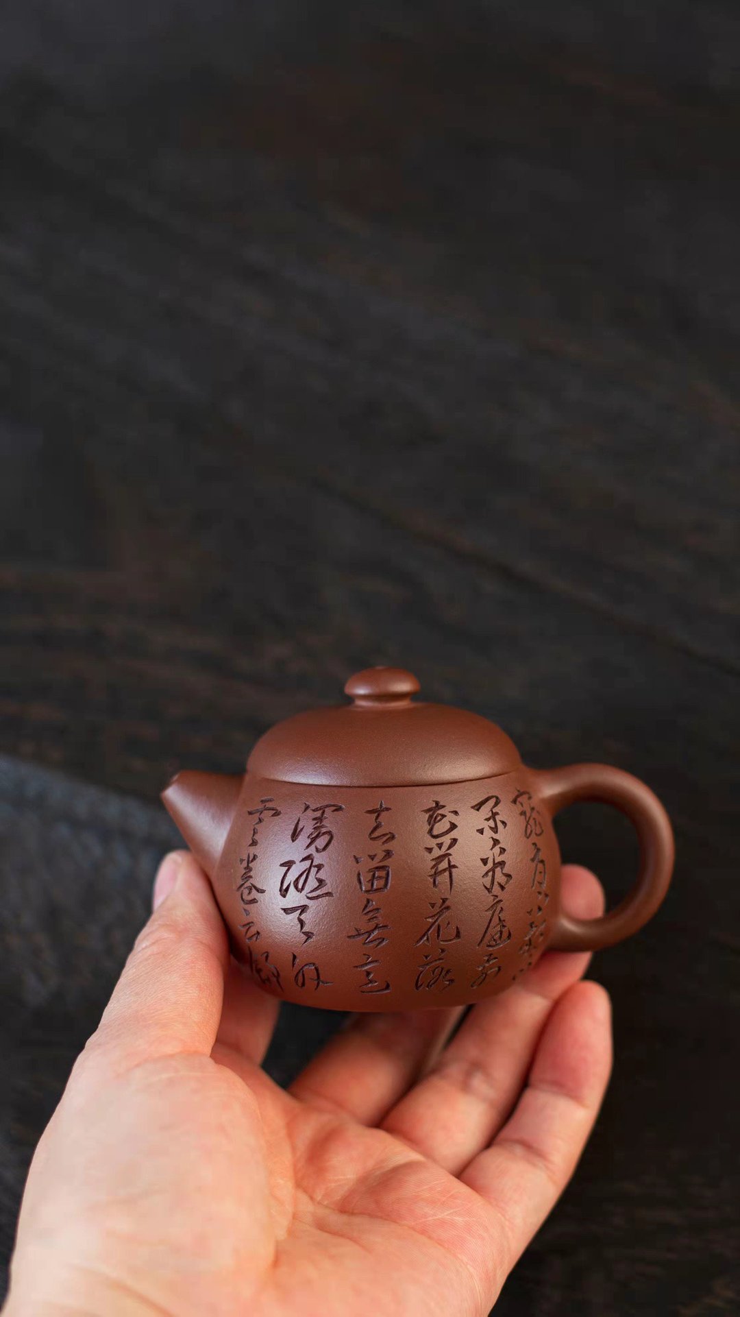 宽口文旦 梅花款  把玩器 80cc 选用优质老紫泥 泥料正宗 小 - 茶具/茶杯 - 陶 灰色