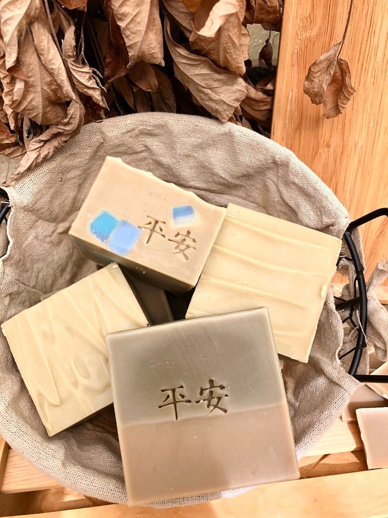 中性。小人免惊平安皂3.0。豆浆皂。艾草午时水 - 肥皂/手工皂 - 其他材质 绿色