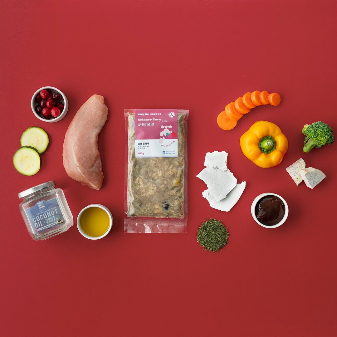 【泌尿保健】犬猫机能鲜食主餐－火鸡蔓越莓 150g/包 - 猫罐头/鲜食 - 新鲜食材 红色