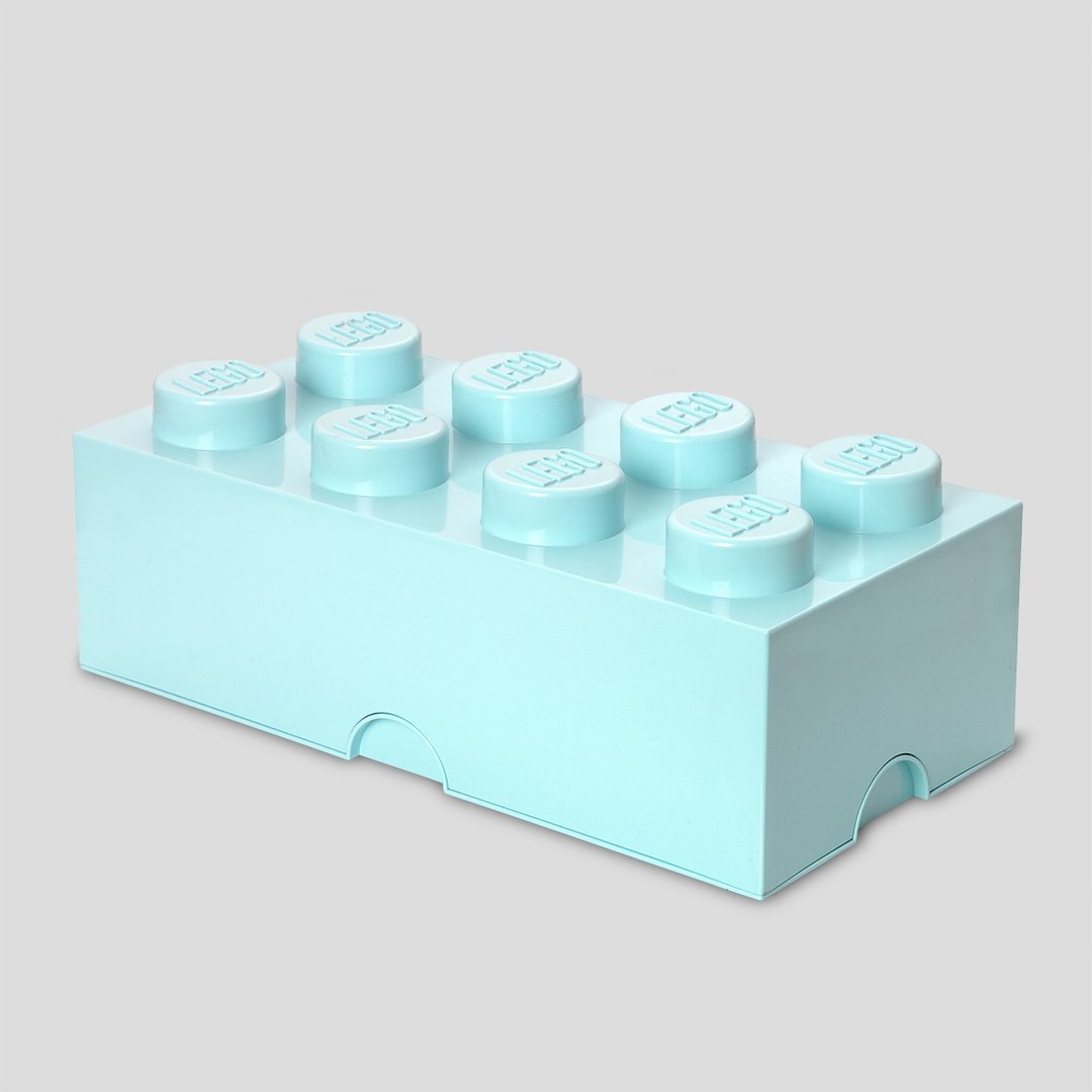 Room Copenhagen 乐高 LEGO 8凸收纳盒-水蓝(40041742) - 收纳用品 - 其他材质 